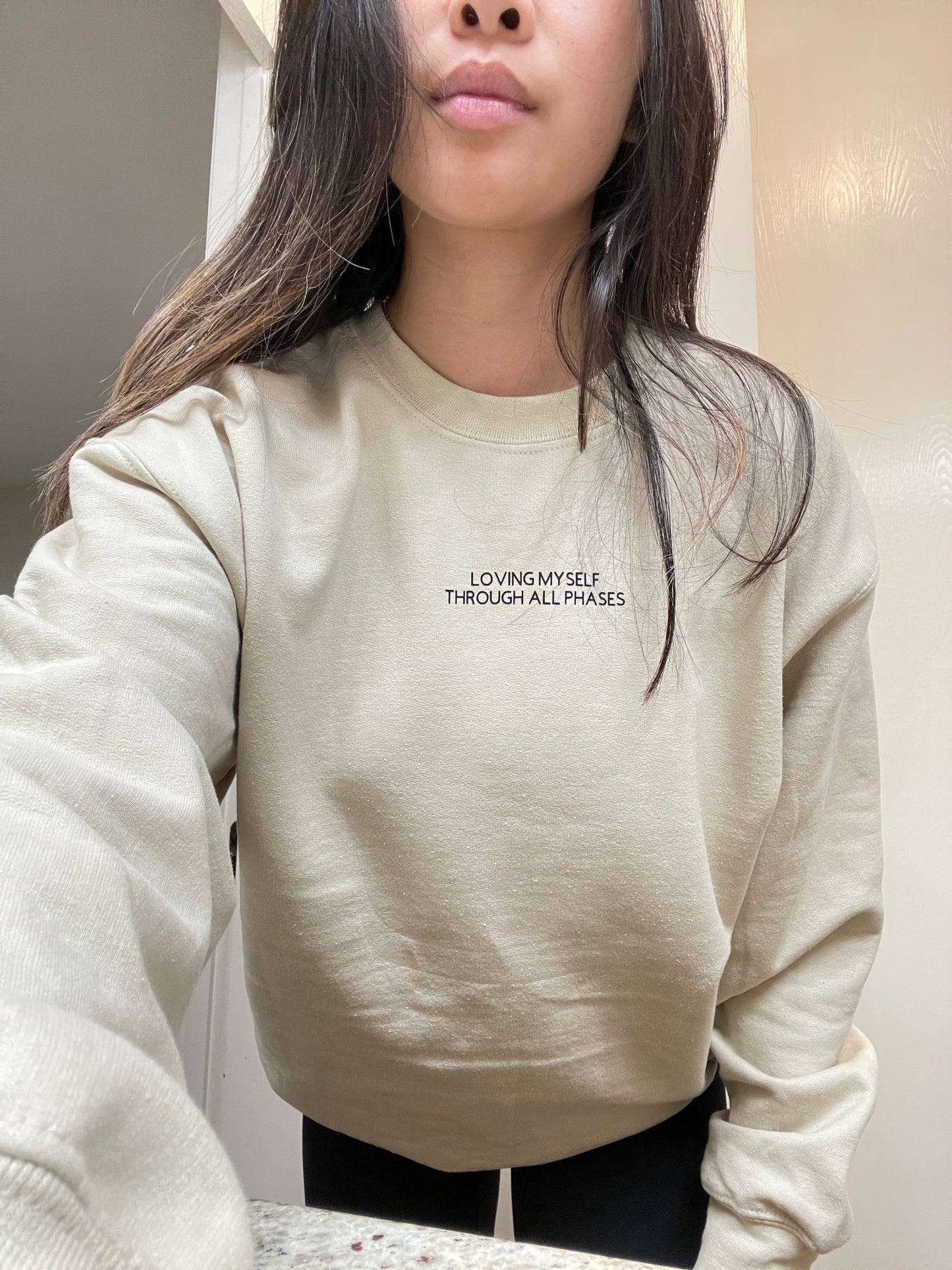 Beige Mental Health Crew Sweatshirt